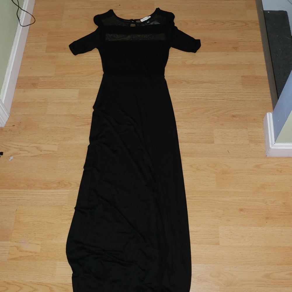 Black maxi dress